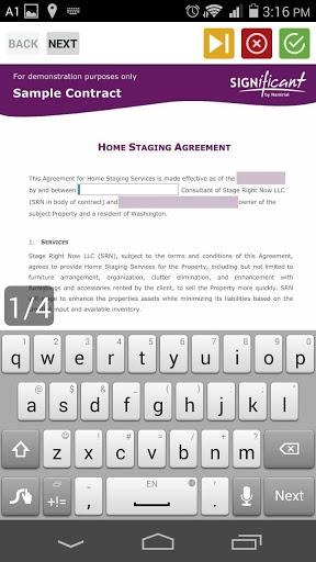 SIGNificant E-Signing Client - عکس برنامه موبایلی اندروید