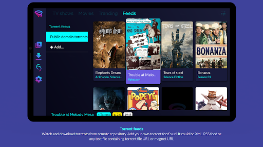 Torrentium TV - Stream torrent - Image screenshot of android app