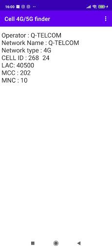 Cell 4G/5G finder - عکس برنامه موبایلی اندروید
