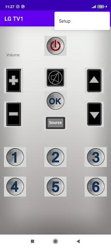 LG Smart TV Remote Control - Image screenshot of android app