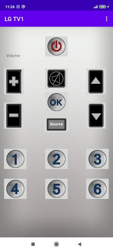 LG Smart TV Remote Control - Image screenshot of android app
