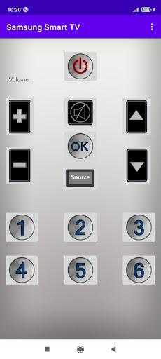 Samsung Smart TV Remote Control - Image screenshot of android app