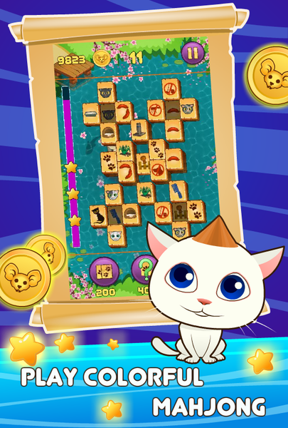 Mahjong: Titan Kitty - Gameplay image of android game