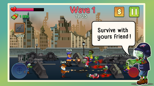 Two guys & Zombies (online gam - Gameplay image of android game