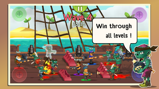 Four guys & Zombies: ۴ players - عکس بازی موبایلی اندروید