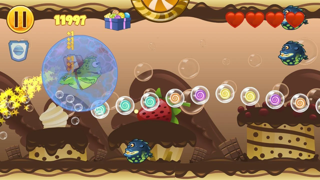 Frog Candys: Yum-Yum - Gameplay image of android game