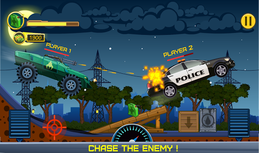 Two players game - Crazy racing via wifi (free) - Gameplay image of android game