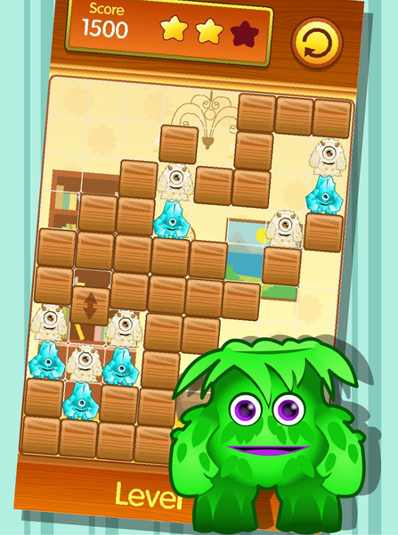 Block Angry Monsters - puzzle - Gameplay image of android game