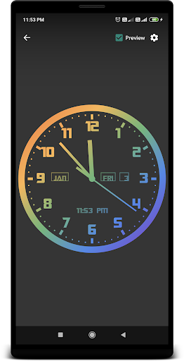 Analog Clock Live Wallpaper - Image screenshot of android app