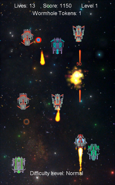 Space Shooter WT - Gameplay image of android game