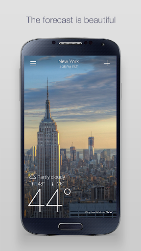 Yahoo Weather - عکس برنامه موبایلی اندروید