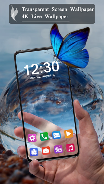 Transparent Screen Wallpaper - Image screenshot of android app