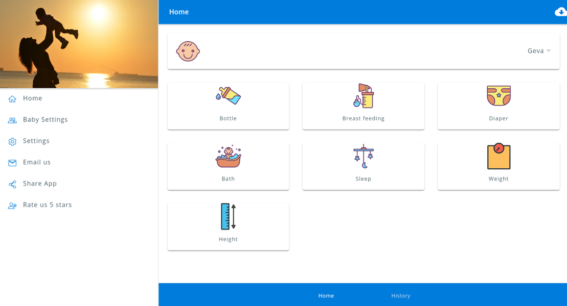 Baby Care-Baby Feeding Tracker - Image screenshot of android app