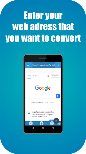 Webpage to PDF - Web to PDF converter - URL to PDF - عکس برنامه موبایلی اندروید