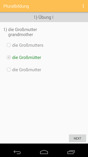 Pluralbildung - German Nouns - Image screenshot of android app