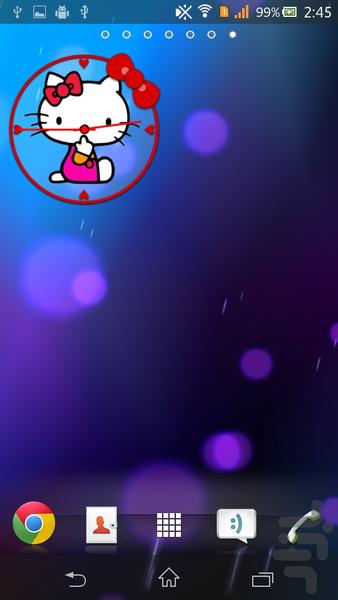 Hello Kitty Clock lite - Image screenshot of android app