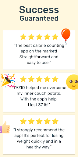 YAZIO Calorie Counter & Intermittent Fasting App – رژیم و کالری شمار - Image screenshot of android app