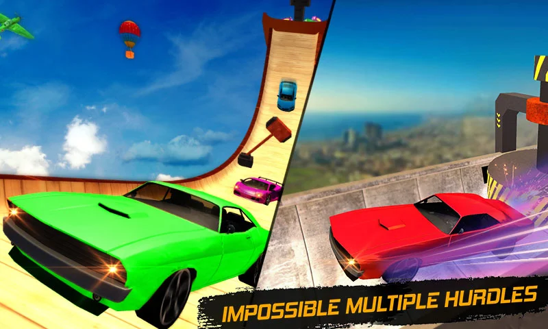 Ramp Stunt Racing Car Game 3D - Gameplay image of android game