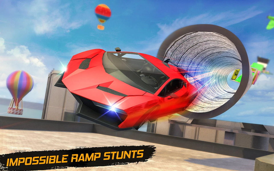 Ramp Stunt Racing Car Game 3D - Gameplay image of android game