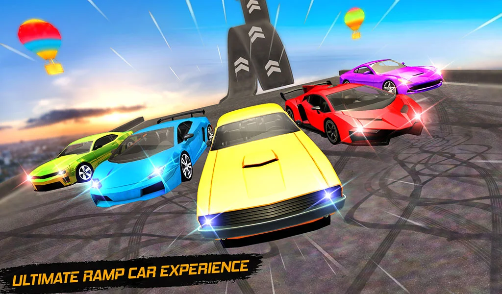 Ramp Stunt Racing Car Game 3D - Gameplay image of android game