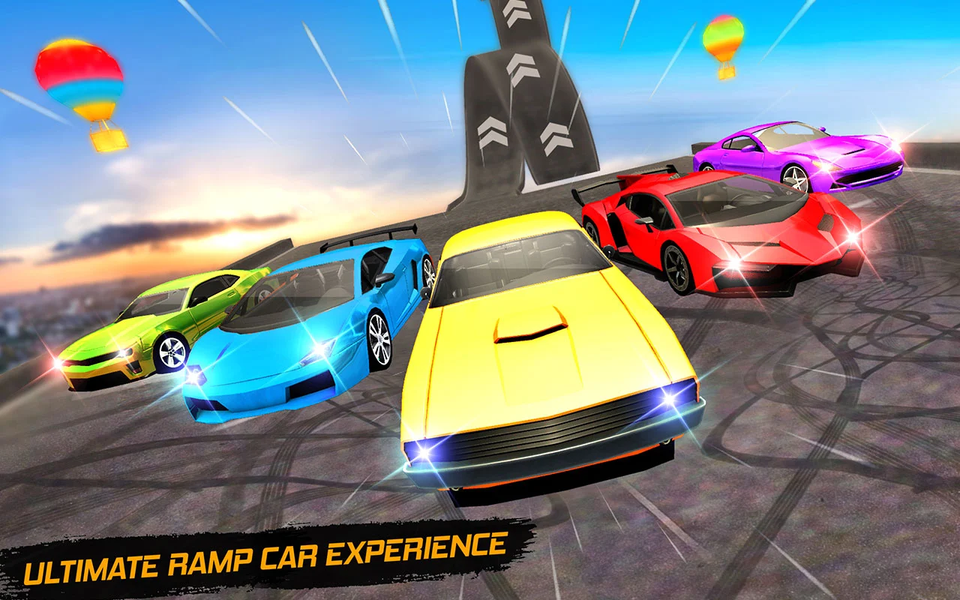 Ramp Stunt Racing Car Game 3D - Gameplay image of android game