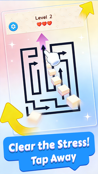 Arrow Way: Tap Away Puzzle - Gameplay image of android game