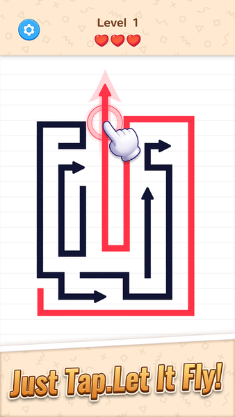 Arrow Way: Tap Away Puzzle - Gameplay image of android game