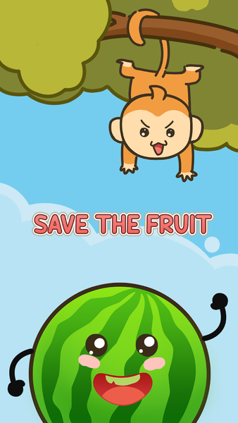 Save the Fruit: Draw to Home - Gameplay image of android game