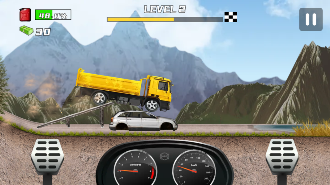 Mad Trucking - Gameplay image of android game