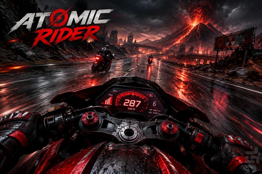 موتور سواری جنگی | Atomic Rider - عکس بازی موبایلی اندروید