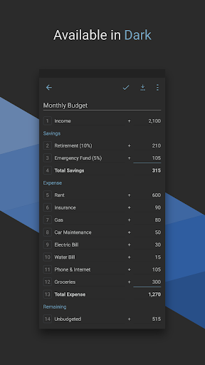 CalcList - Calculate Your List - Image screenshot of android app