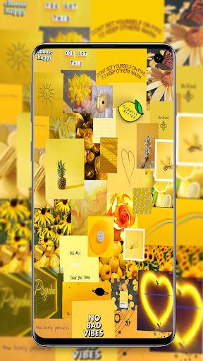 Yellow wallpaper - Image screenshot of android app