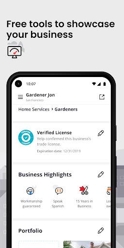 Yelp for Business - عکس برنامه موبایلی اندروید