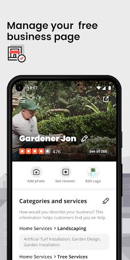 Yelp for Business - عکس برنامه موبایلی اندروید