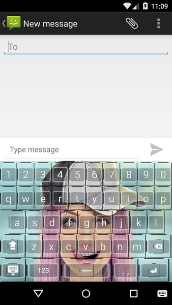 Lovely Girly M Keyboard Theme - عکس برنامه موبایلی اندروید