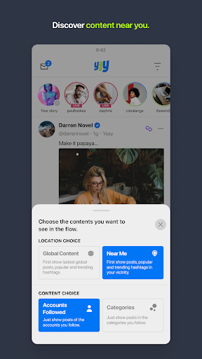 Yaay Social Media - Image screenshot of android app