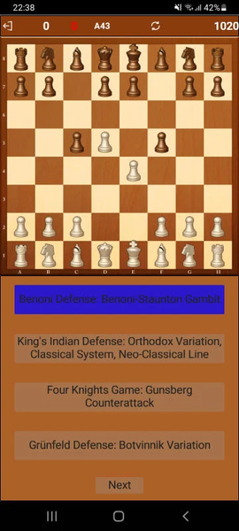 Guess chess opening - Image screenshot of android app