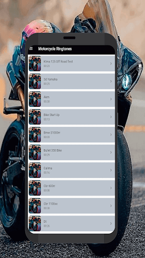 Motorcycle Ringtones - Image screenshot of android app