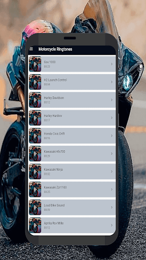 Motorcycle Ringtones - Image screenshot of android app