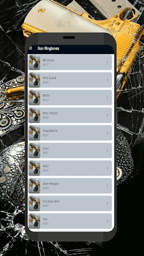 Gun Ringtones - Image screenshot of android app