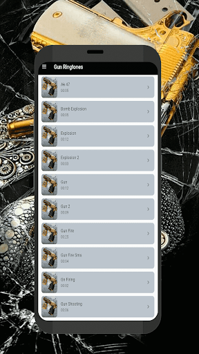 Gun Ringtones - Image screenshot of android app