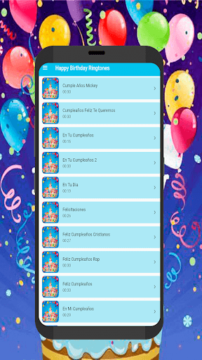 Happy Birthday Ringtones - Image screenshot of android app