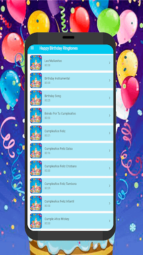 Happy Birthday Ringtones - Image screenshot of android app