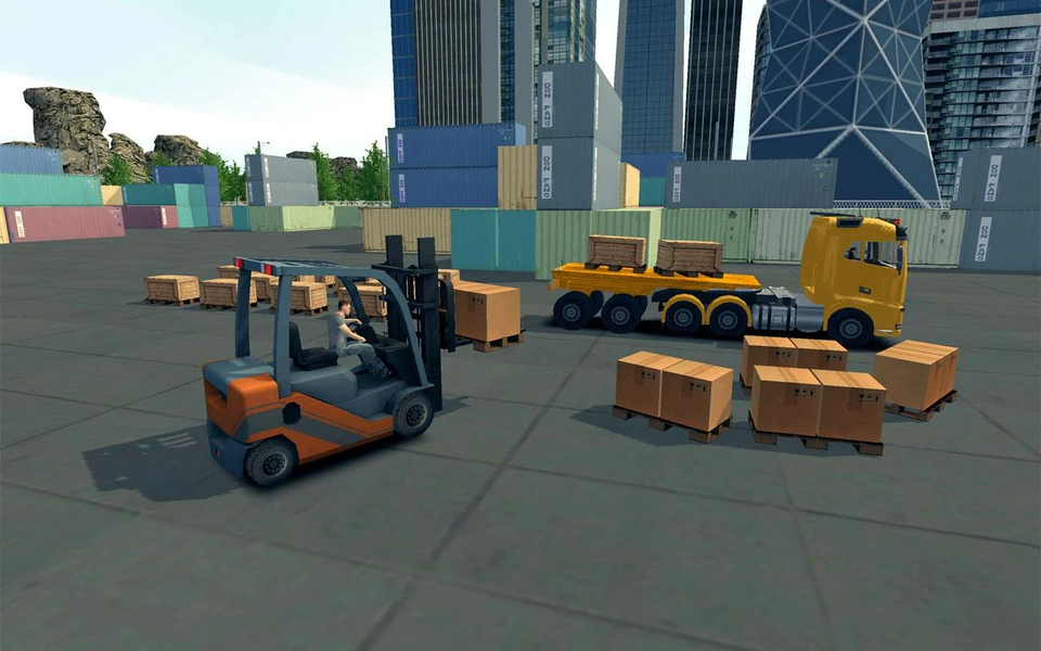 Forklift Simulator - Gameplay image of android game