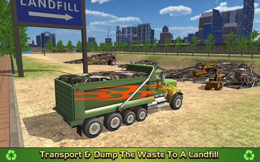 Garbage Truck Dump Driver: Pickup & Recycling - Gameplay image of android game
