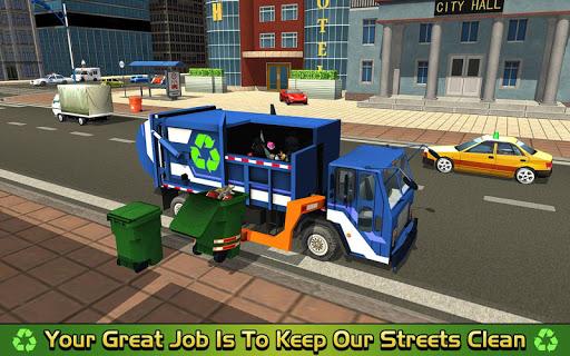 Garbage Truck Dump Driver: Pickup & Recycling - Gameplay image of android game