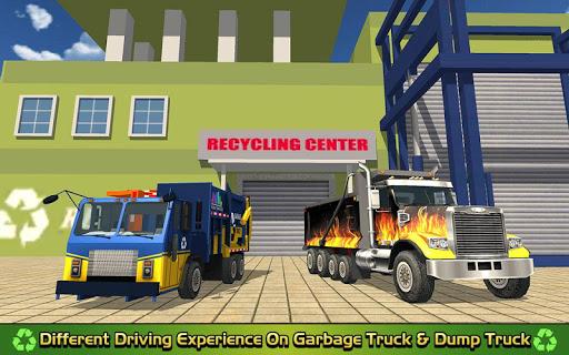 Garbage Truck Dump Driver: Pickup & Recycling - Gameplay image of android game