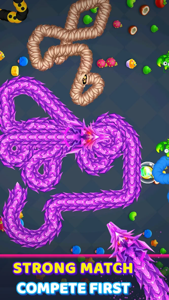 Gluttony Snake War - Gameplay image of android game
