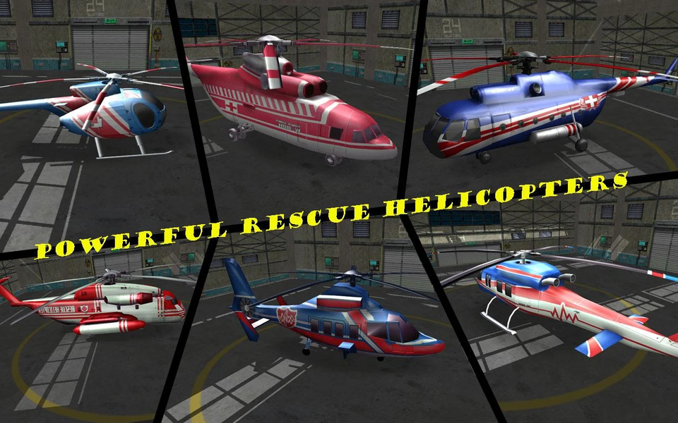 Rescue Helicopter Game - عکس بازی موبایلی اندروید