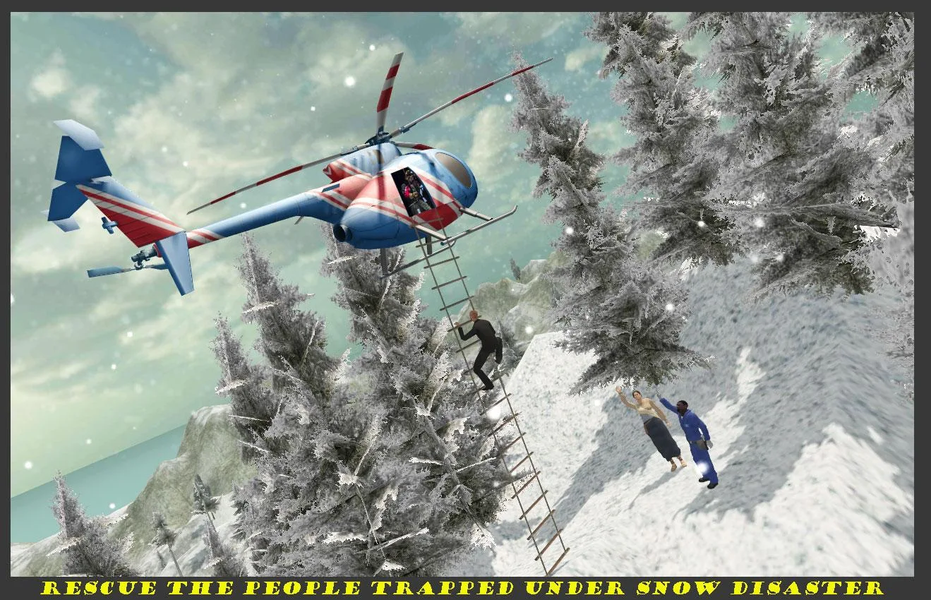 Rescue Helicopter Game - Gameplay image of android game
